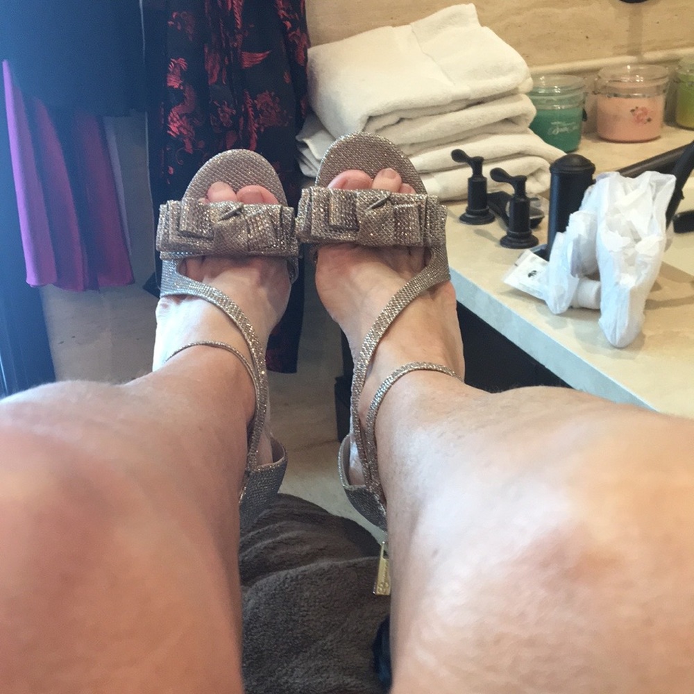 Jessica Simpson NWT sexy sparkly shoes - Picture 3 of 6